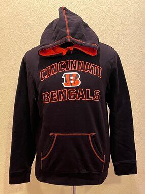 Fanatics Cincinnati Bengals NFL Pullover Hoodie Men's M Black Orange
